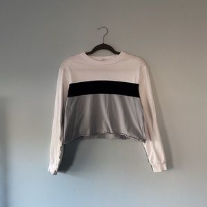 John Galt Brandy Melville Blue Striped Shirt